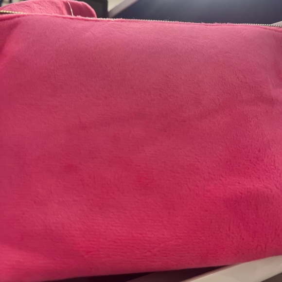 Juicy Couture Pink Cosmetic Bag with Gold Accents